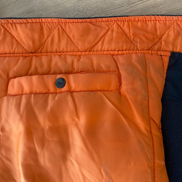 Schott NYC MA-1 Bomber Jacket – Classic Flight Jacket, Navy Blue (Men's M) - Picture 6 of 10